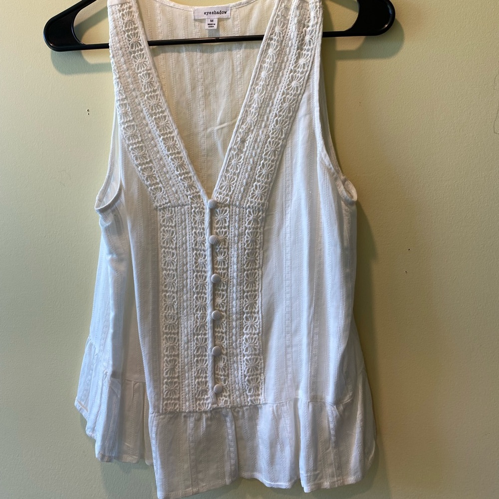 White tank top